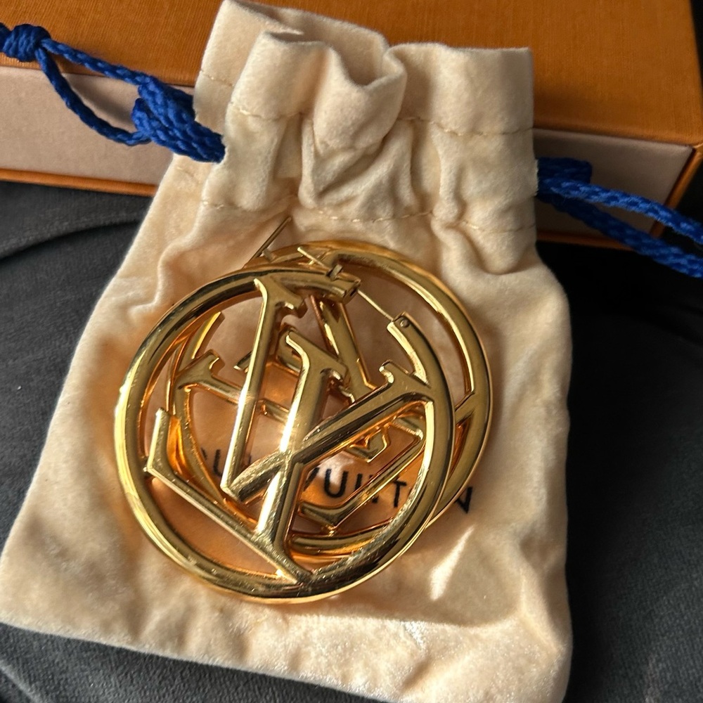 Louise Hoop Louis Vuitton Earrings